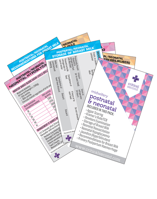 Critical Second Midwifery Postnatal & Neonatal Card Pack