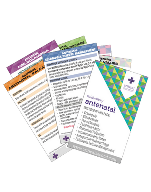 Critical Second Midwifery Antenatal Card Pack