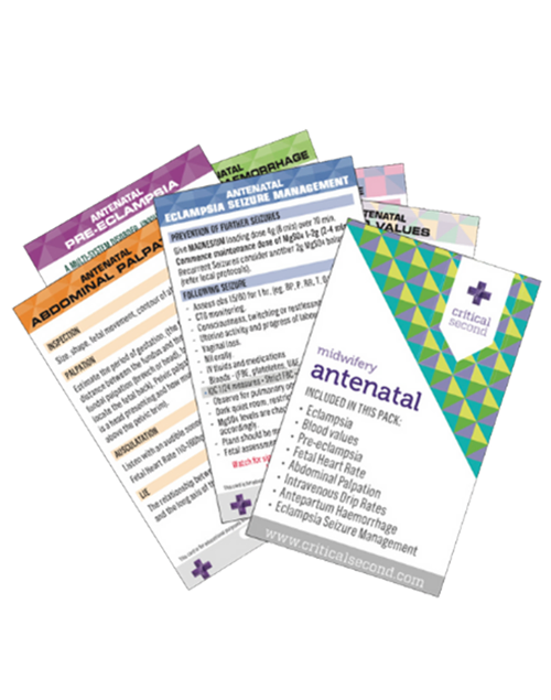 Critical Second Midwifery Antenatal Card Pack