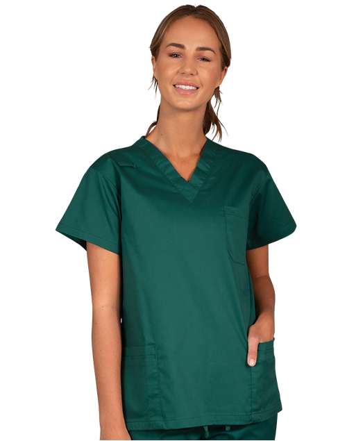 elitecare Classic Unisex Scrub Top 5 Pocket - Hunter Green