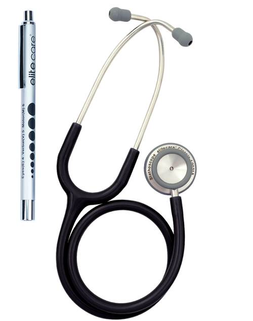 elitecare Dual Head Stethoscope +Penlight