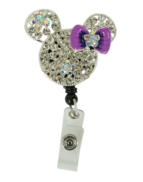 Swivel Pocket Clip - Glitter Cute Mouse