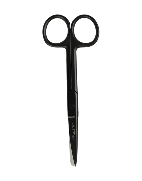 Matte Black Straight Scissors (Sharp/Blunt)