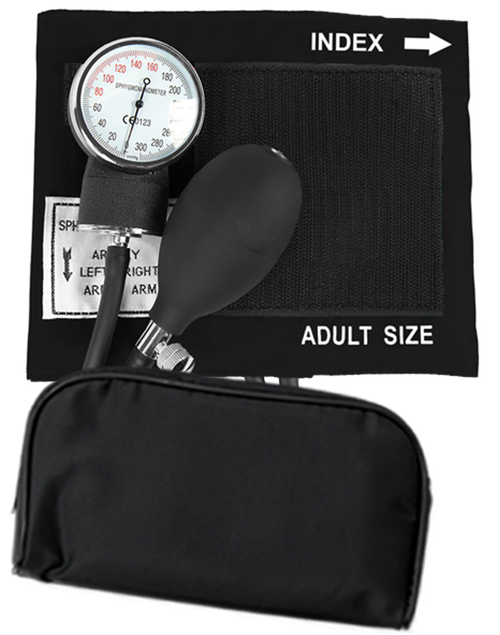 elitecare Traditional Sphygmomanometer - Black