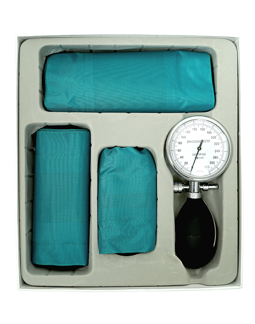 elitecare Single   Hand Sphygmomanometer (3 Cuff Set) Teal