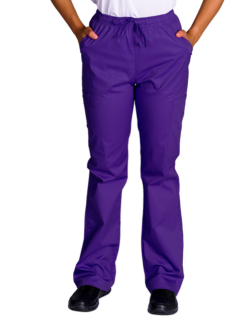 elitecare Classic Unisex Scrub Pant - Purple M (10-12) Regular
