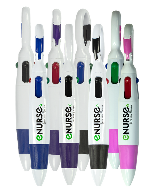 ICU 4 Colour Pen - 8 Pack