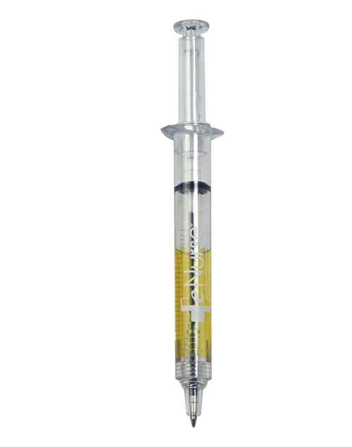 Novelty Syringe Pen Yellow