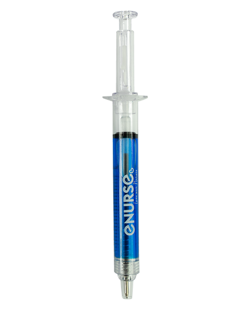 Novelty Syringe Pen Blue