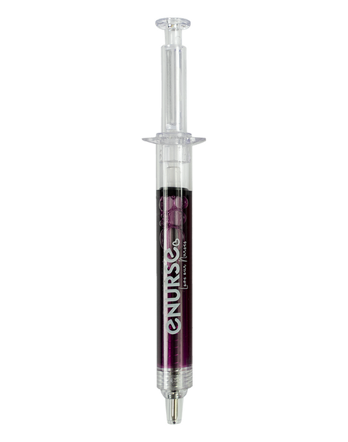 Novelty Syringe Pen Purple