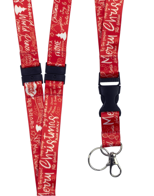 Lanyard (Pattern) Peace, Love and Cheer