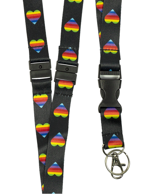 Lanyard (Pattern) - Rainbow Heart