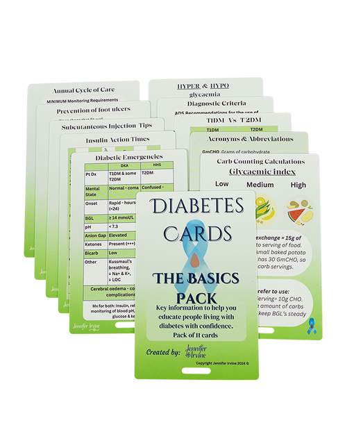 Diabetes Cards - The Basics Pack 11 cards