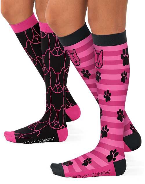 Compression Socks 2-pac - Betsey Puppy 
