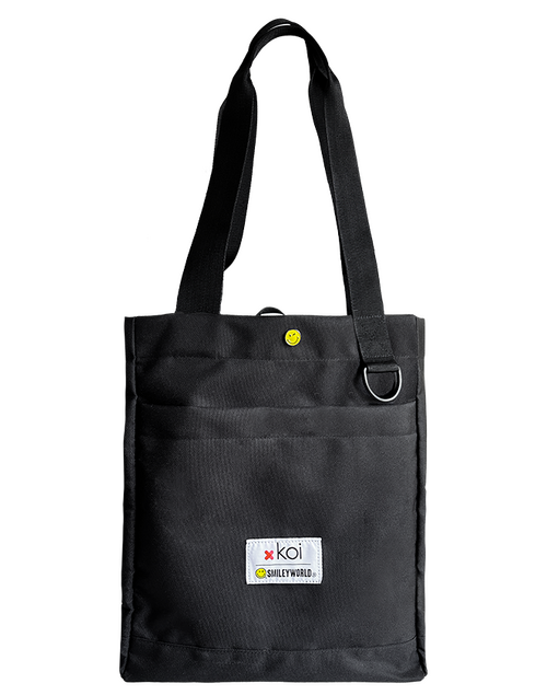 Black Smiley Everyday Tote