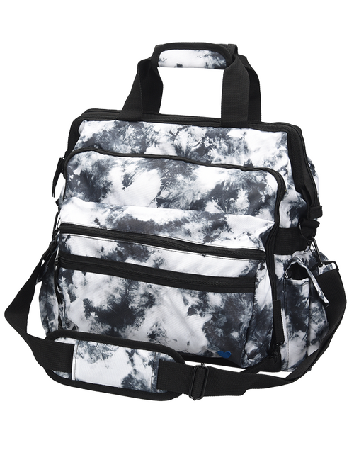 Nurse Mates Ultimate Nursing Bag - Black and White Tie Dye