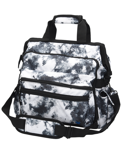 Nurse Mates Ultimate Nursing Bag - Black and White Tie Dye