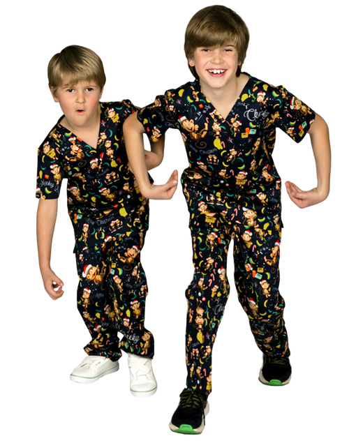 elitecare KIDS Cheeky Chimps - Scrub set (Top and Pants)